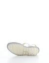 YOXA576FLY 001 SILVER Velcro Sandals